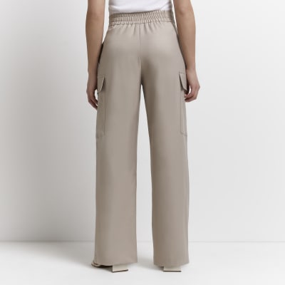 Petite beige trousers best sale