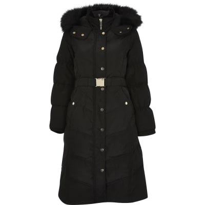 river island black puffer jacket