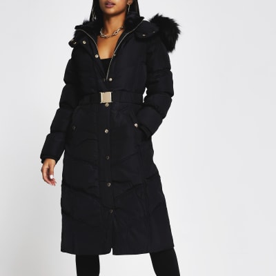 river island wrap coat