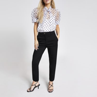 black cigarette trousers petite