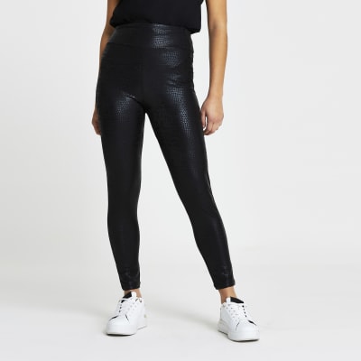 River Island High Waisted leggings in White