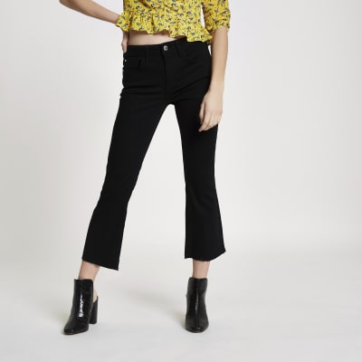 petite cropped black jeans