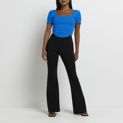 petite flared trousers