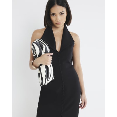 bodycon halter mini dress It's Up To Me Halter Mini Dress Black main image 1