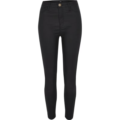 petite coated trousers