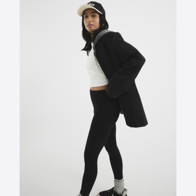 Petite black high waist leggings