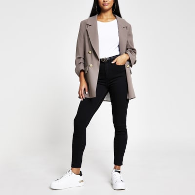 river island black high waisted jeans