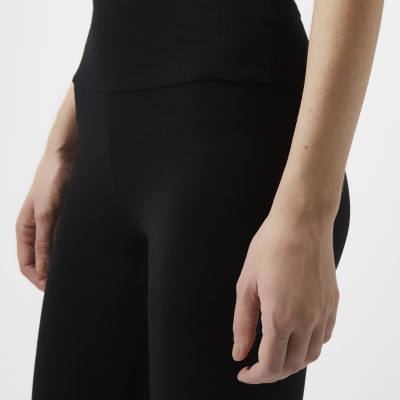 Petite black jersey leggings