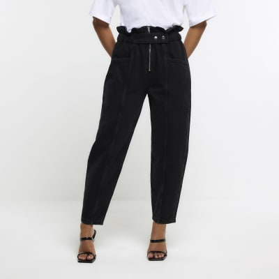 Petite hotsell paperbag jeans