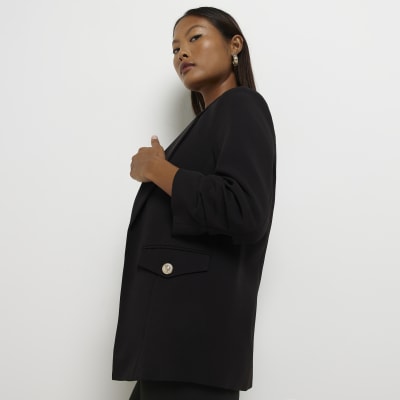 river island black blazer