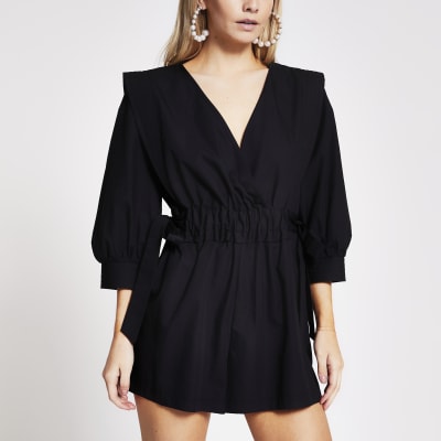 river island petite playsuit