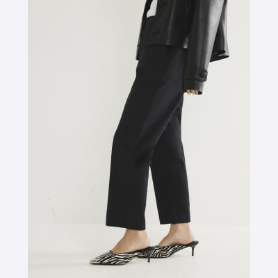 river island cigarette trousers Petite Black Slim Cigarette Trousers