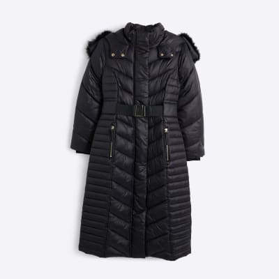 Slim fit longline coat sale