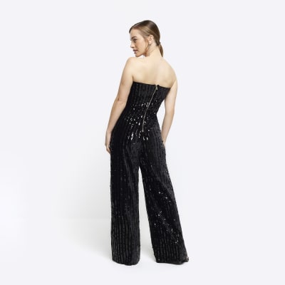 River island sequin jumpsuit online