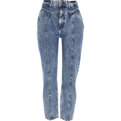 river island petite mom jeans