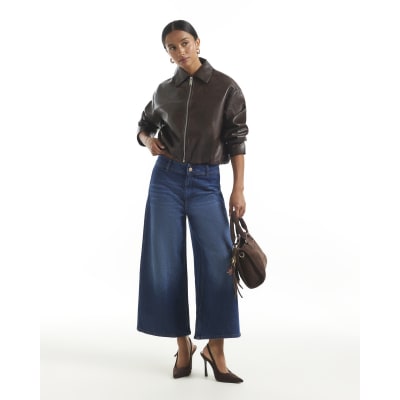 Petite Clean Culotte Jeans