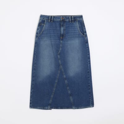 Petite blue 2024 jean skirts