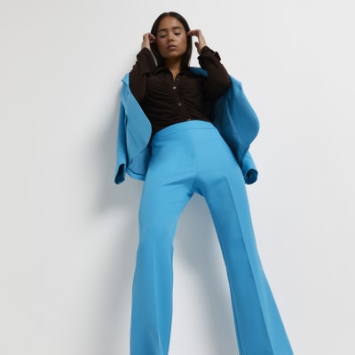 petite blue trousers