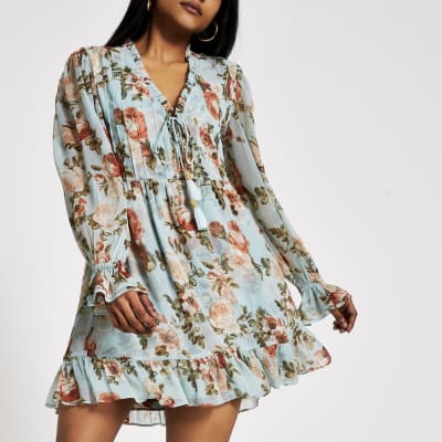 floral smock dress