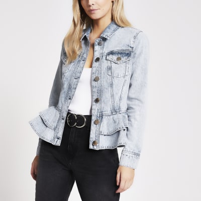 fitted denim jacket