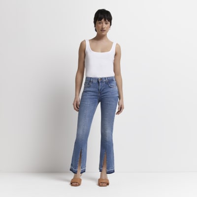 High waisted flare jeans on sale petite