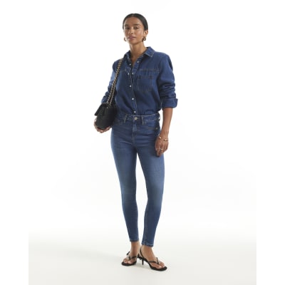 Petite Mid Rise Sculpt Skinny Jeans