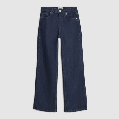 Petite Blue Relaxed Straight Leg Jeans
