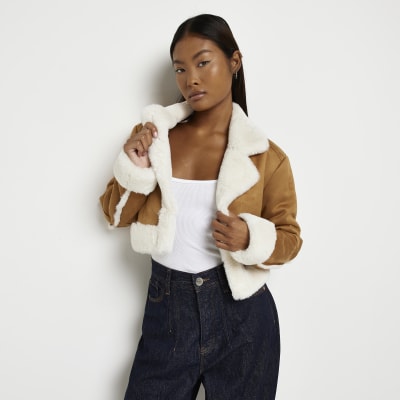 shearling jacket petite