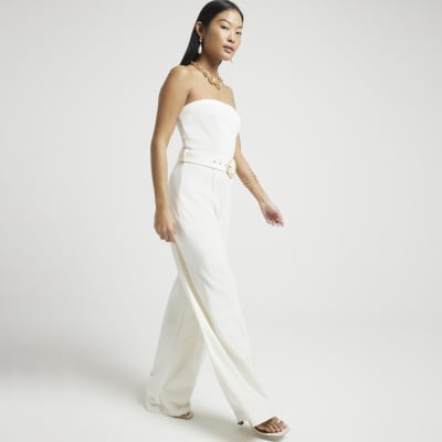 Cream petite jumpsuit clearance
