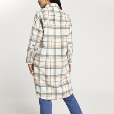 Petite cream batwing Long sleeve overshirt