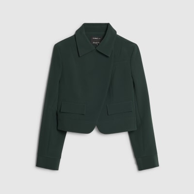 Petite Asymmetric Placket Jacket