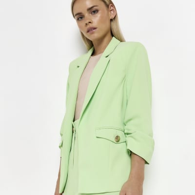 green longline blazer