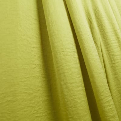 Petite green satin wide leg trousers