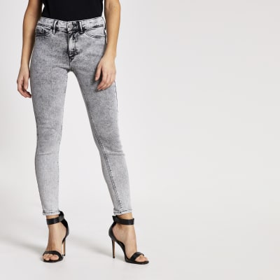 river island grey molly jeans