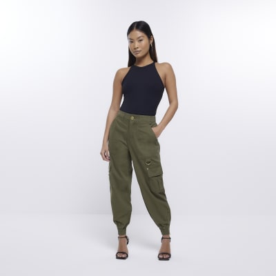 petite khaki cargo trousers 758590 main ProductImagePortraitMedium