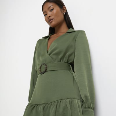petite khaki dress