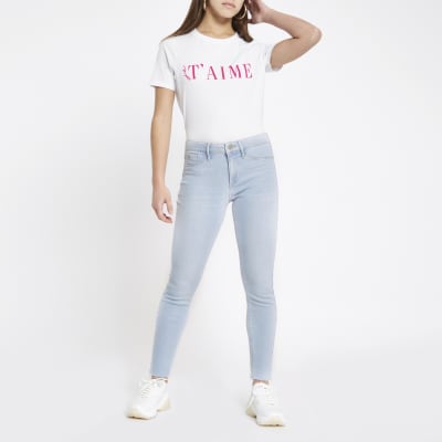 river island extra short jeans