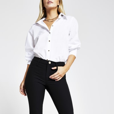 Petite Moly mid rise skinny trousers