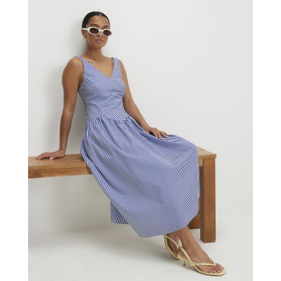 river island green stripe dress Stunning Indian silk midi dress in green and pink. Size 6-8. – Olive &  Quince Vintage main image 1