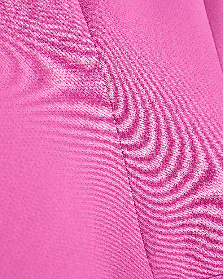 Petite pink cinched blazer
