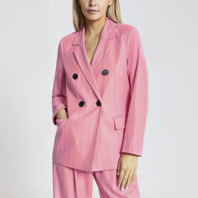 petite pink suit