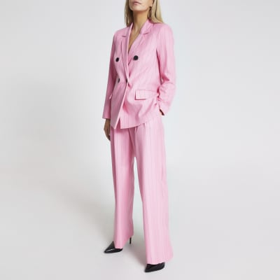 petite pink suit