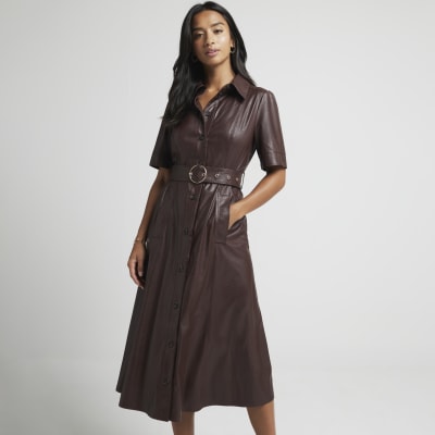 River island leather shirt store