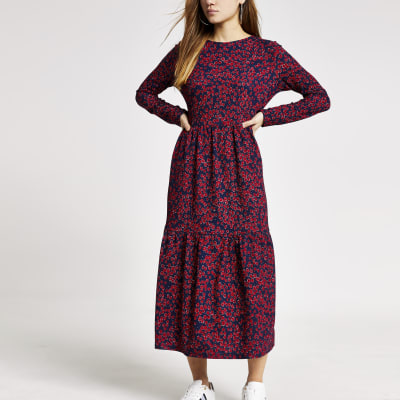 smock midi dress uk