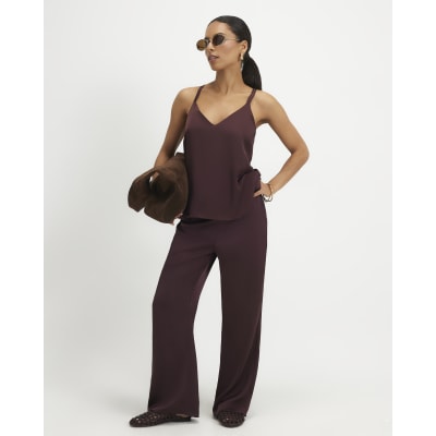 Petite Satin Trousers
