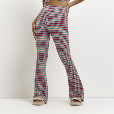 petite red trousers