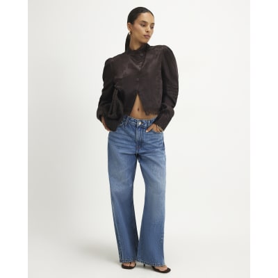 Petite Relaxed Straight Leg Jeans