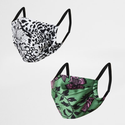 Pink animal print 2 pack scarfs