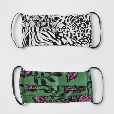 Pink animal print 2 pack scarfs