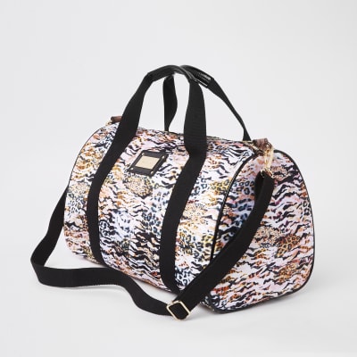river island animal print bag